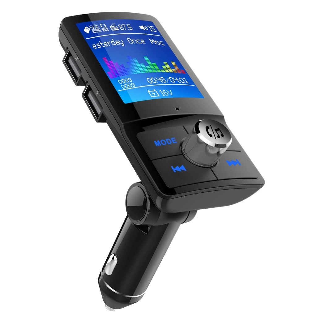 BC45 цветной экран автомобиля Bluetooth MP3 FM-передатчик USB Многоязычная карта MP3 телефон громкой связи