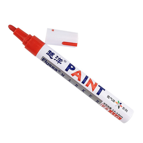 Yueyang 12-color low-odor waterproof metal touch-up pen crafts car tire plastic glass graffiti paint pen