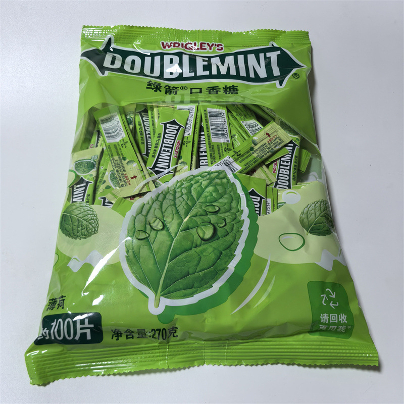 Green Arrow Gum 100 Piece Bag Wholesale Catering Candy Driving Snacks Wrigley Snacks