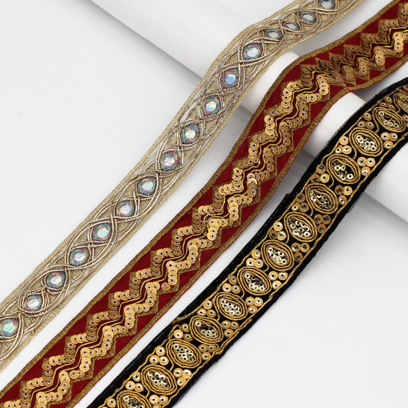 2.5Cm/3Cm Ancient Style Han Dynasty 2.5Cm/3Cm Ethnic Style Clothing Accessories Chinese Children's Clothing Small Lace Accessories Skirt