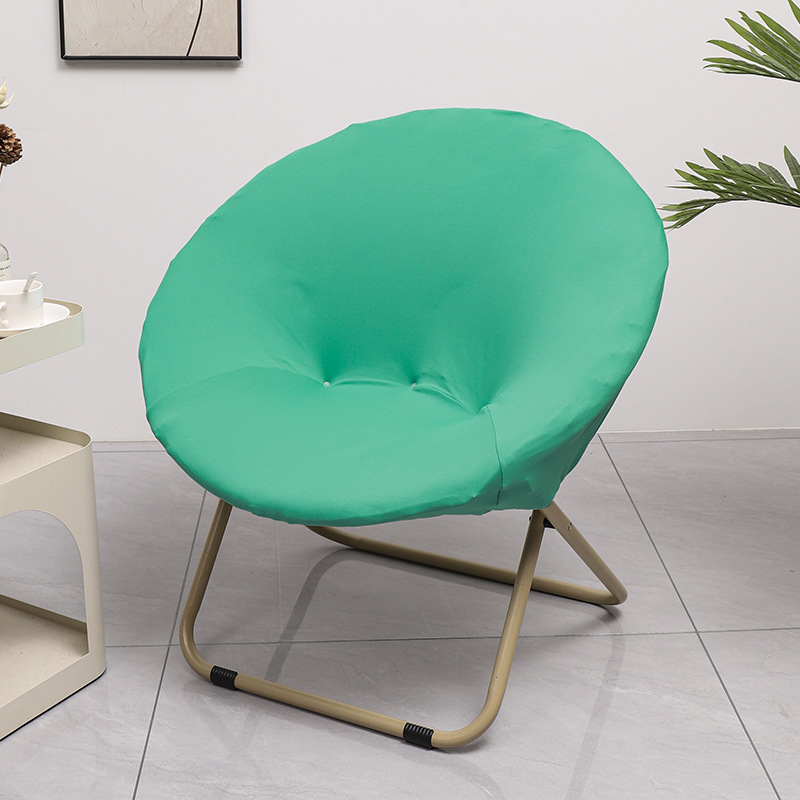Solid color high elastic milk silk lazy chair cover moon chair cover dormitory chair cover office lunch break chair cover