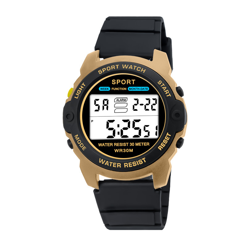 Moda juvenil deportivo nocturna relojes electrónicos relojes electrónicos de alarma al aire libre estudiantes de secundaria al por mayor