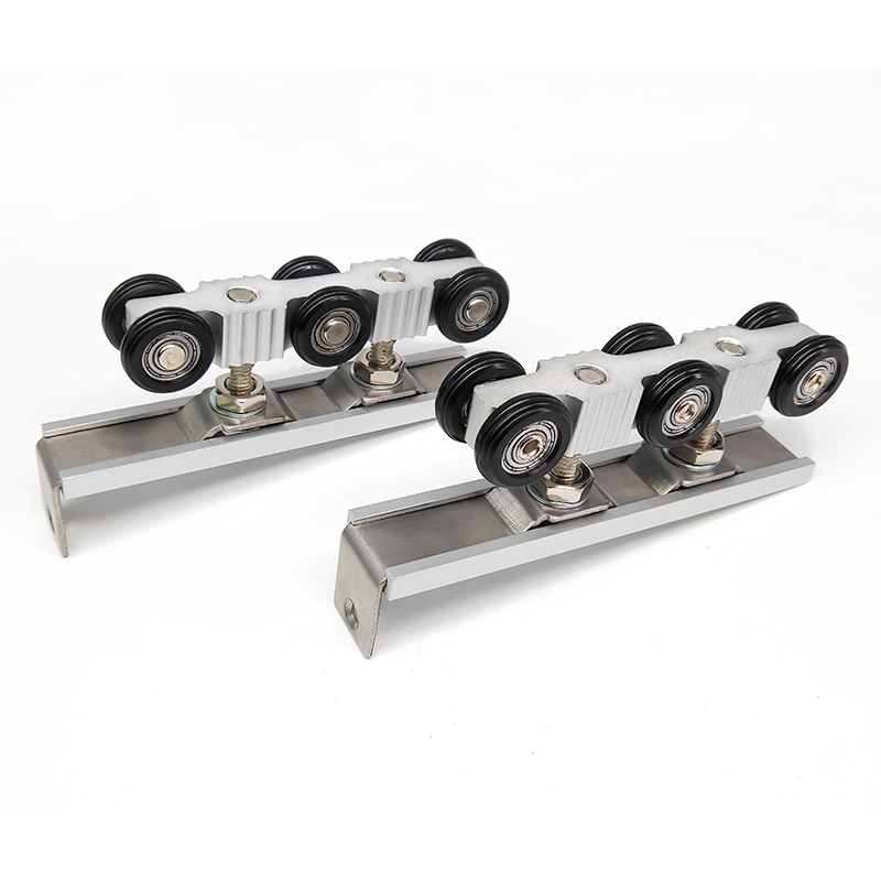 120KG自锁型静音吊轮  铝合金轨道 优质轴承铝合金滑轮