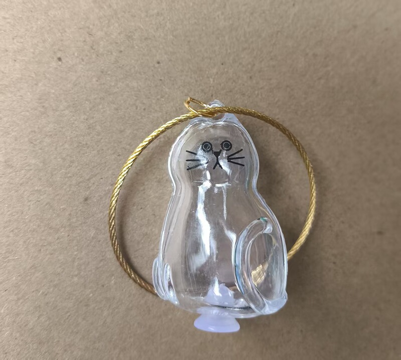 猫の毛の収納ボックス、猫のペンダント、記念キーホルダー、透明ペンダント、猫の毛のコレクションバッグ、カプセルの保管|undefined