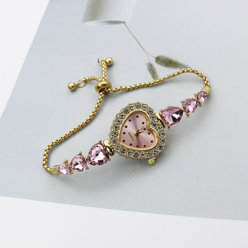 Cross-border Foreign Trade Explosions New Love Casual Bracelet Watch Light Luxury Fashion Elegant Trend Women's Watch Fashion Quartz Watch