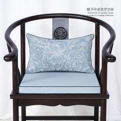 新中式禅意茶椅垫加厚太师椅圈椅红木椅子垫办公室护腰坐垫靠枕垫