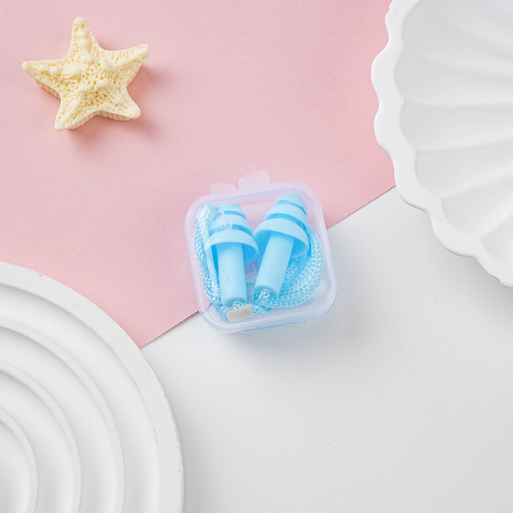 Boxed earplugs “rope” – blue