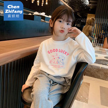 儿童纯棉打底衫春秋新款女童长袖t恤中大童女孩秋装洋气百搭上衣