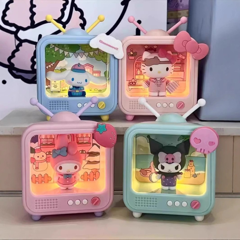 サンリオテレビナイトライトブラインドボックス手作り発光装飾品クロミメロディーガールハート誕生日卸売|undefined