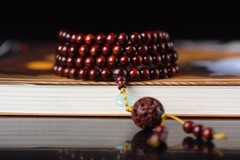 贊比亞紫檀手串木質佛珠手鍊路路通文玩男女飾品直播貨源