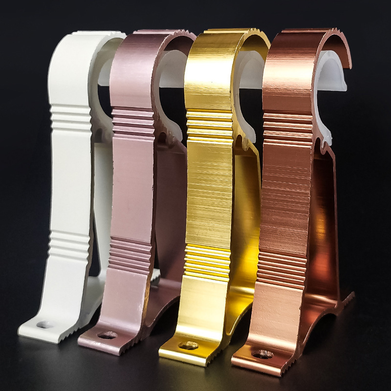 Roman rod bracket aluminum alloy curtain bracket accessories balcony curtain rod bracket curtain aluminum alloy curtain wholesale