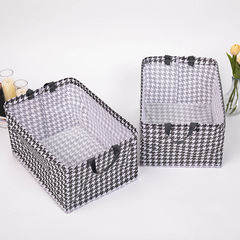 Folding clothing and pants storage box for dormitory wardrobe, drawer-style multi-functional fabric storage organizer