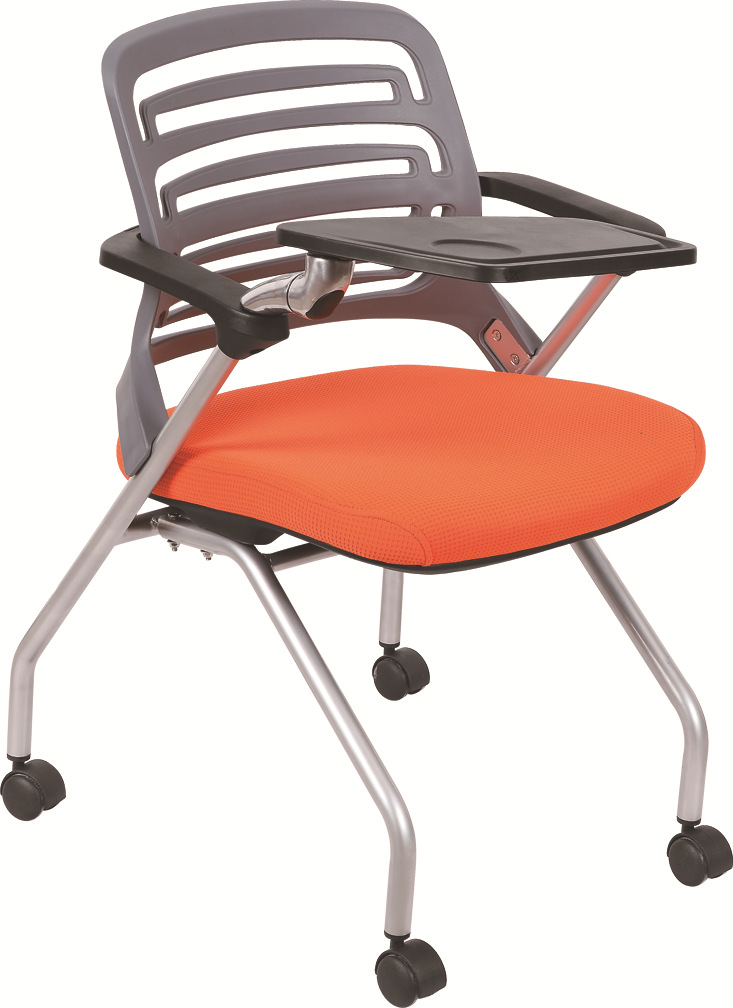 Silla plegable con respaldo y tablero – asiento de formación y conferencia, estructura plástica image 7