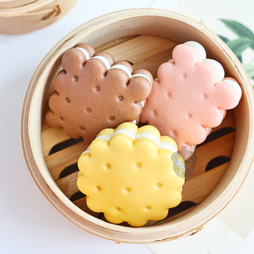 Oak fruit retro cookie mold upgraded version Indonesian style antique set steamed bun crust food supplement hand pressing tool