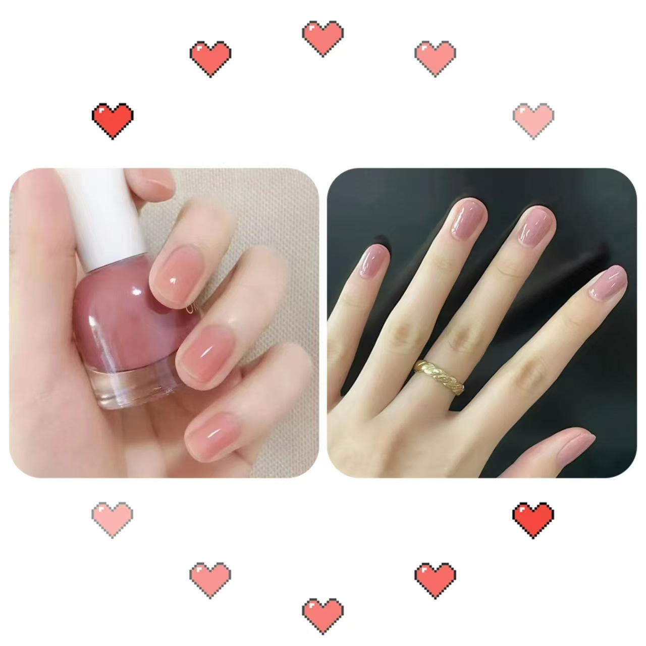 2026 esmalte de uñas desnudo blanqueamiento rápido secado invierno inins color jalea temperamento de color popular