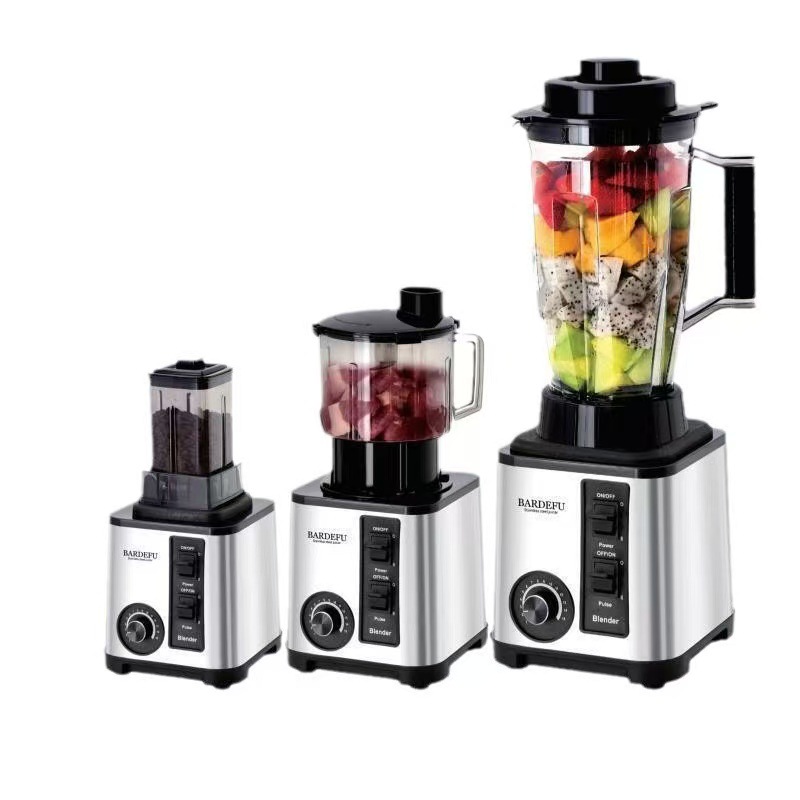 4L Blender Cross-border North America Europe Stainless Steel High-capacity Metal Blender Juicer Meat Grinder Mixer