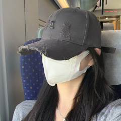 大头围棒球帽男女显脸小鸭舌帽子女款加大加深宽帽檐硬顶复古潮牌