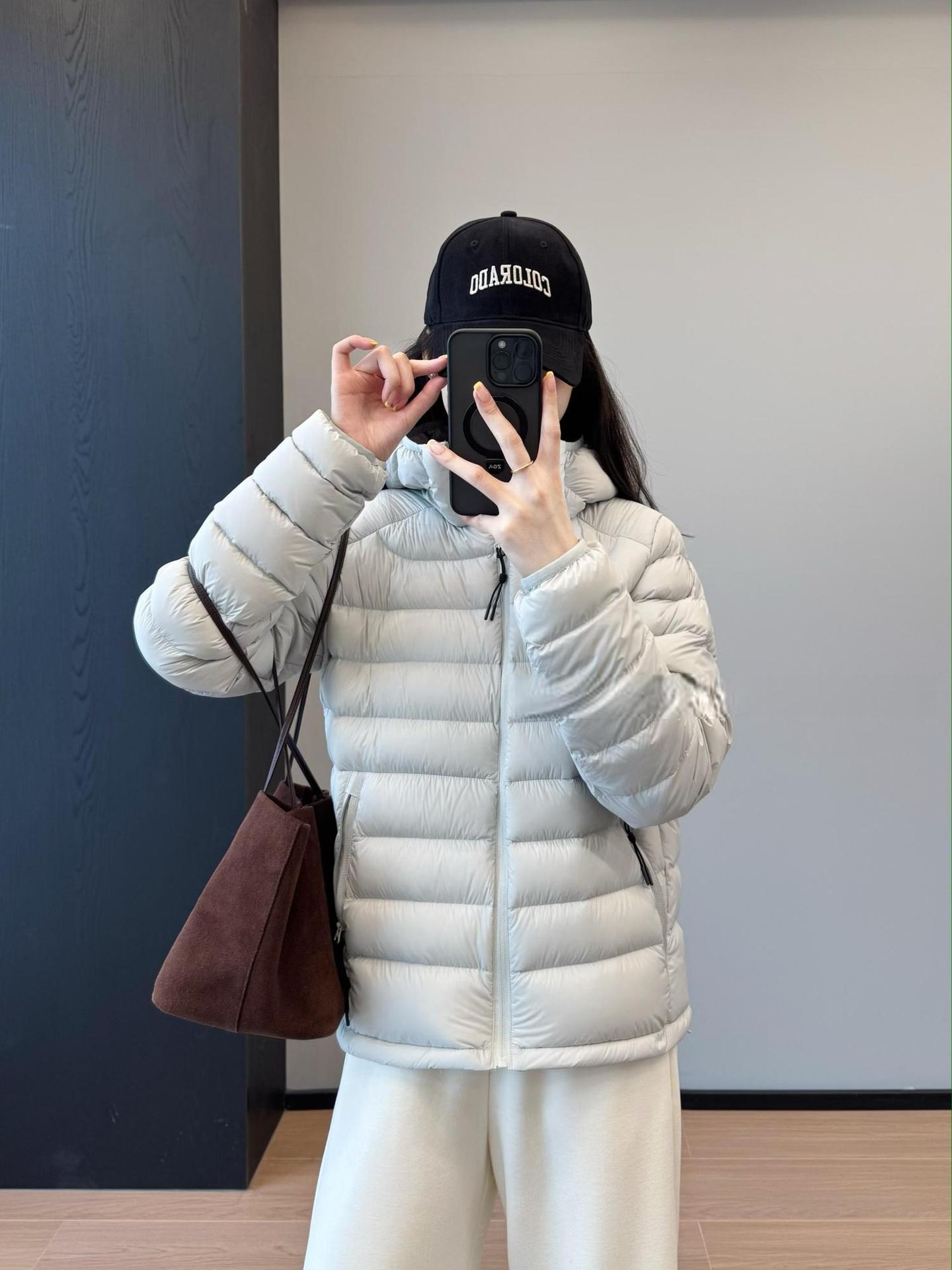 Bird 's House con la misma chaqueta de costilla, chaqueta de plumón para mujeres corta 2025, nueva alta calidad Samsung 95 blanco, chaqueta de plumón ligera y cálida