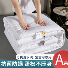 炫耀 水星家纺大豆被a类母婴级大豆纤维被芯纯色全棉提花立体被芯