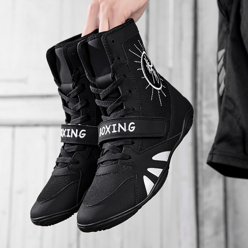 Professional boxing shoes, competition training shoes, men's wrestling shoes, combat and fighting shoes, sanda shoes, weightlifting and squat shoes, women's gym shoes, non-slip