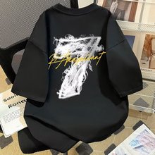 2025夏季短袖t恤男孩初中学生帅气时尚半袖体恤青少年夏装上衣服T