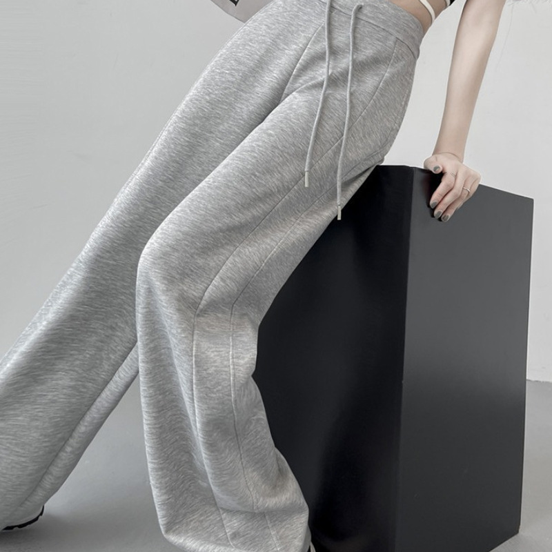 American Style Wide Leg Lazy Gods Pants Women's High Waist Slim-fit Wide Leg Pants Loose Straight Casual Trousers