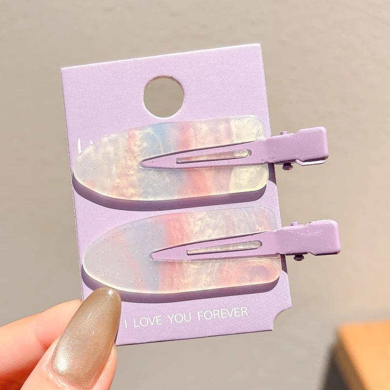 Pequeña broca de pelo fresca sin marcas de verano dulce broca de cabello de color broca de cabello rotura broca lateral broca de cabello adornamiento de mujer