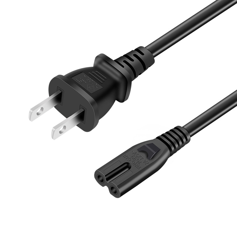 Cable de alimentación estándar japonés certificado cable de alimentación estándar japonés cable de alimentación de ocho colas estándar japonés cable de alimentación de dos enchufes estándar japonés