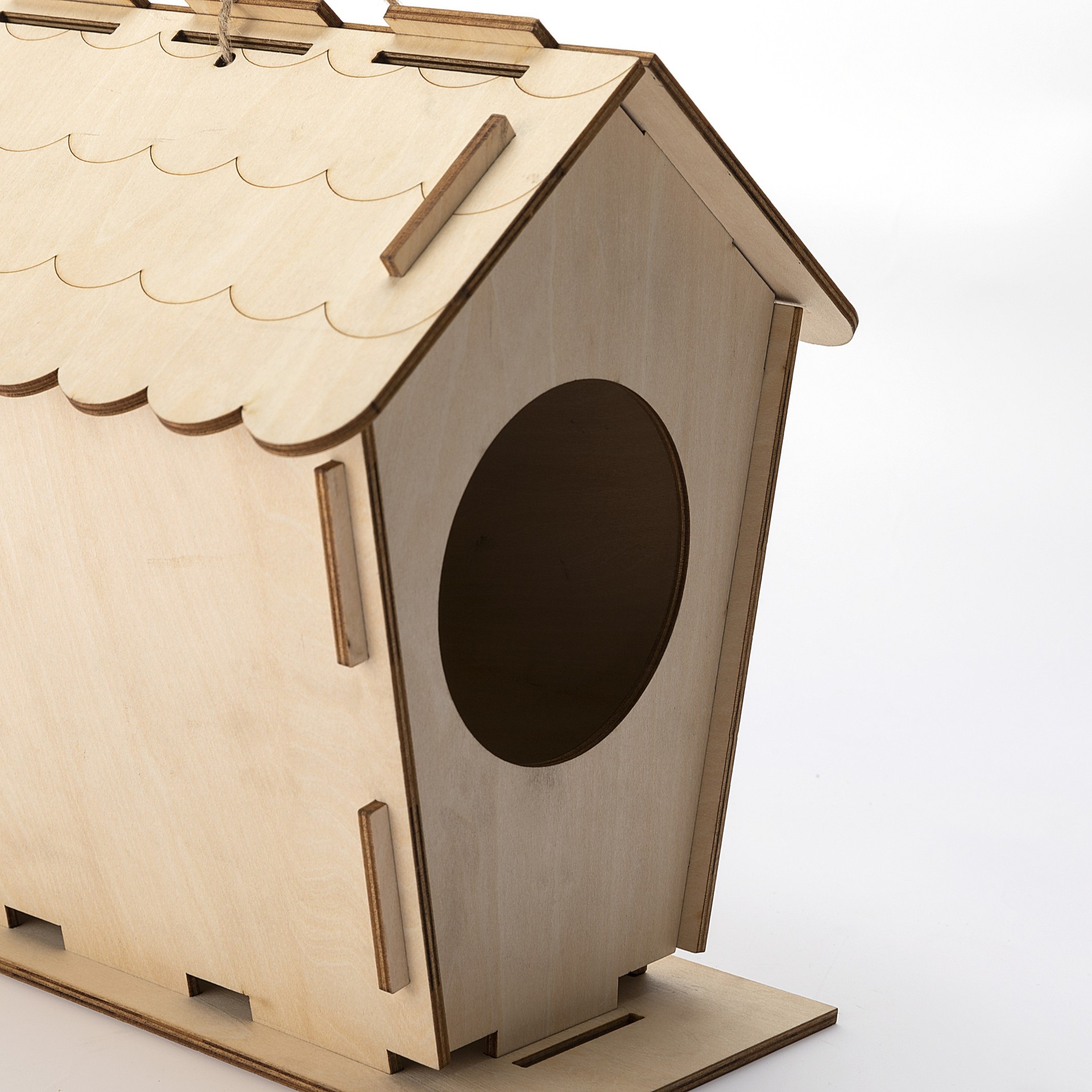 Fabricante personalizado bricolaje rompecabezas de madera rompecabezas de corte por láser corte por láser casa rompecabezas de madera casa