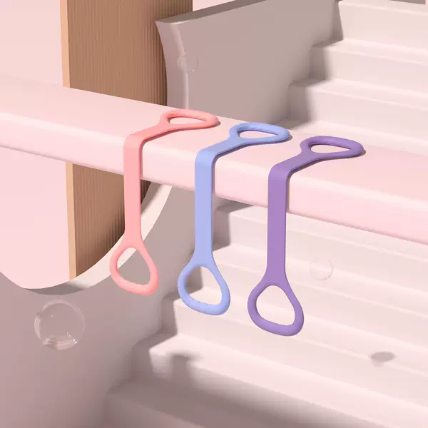 8-Shaped Tensioner Women's Silicone Open-Back Elastic Band Home Yoga Stretching Belt Beautiful Back Weight Loss Fitness Elastic Rope