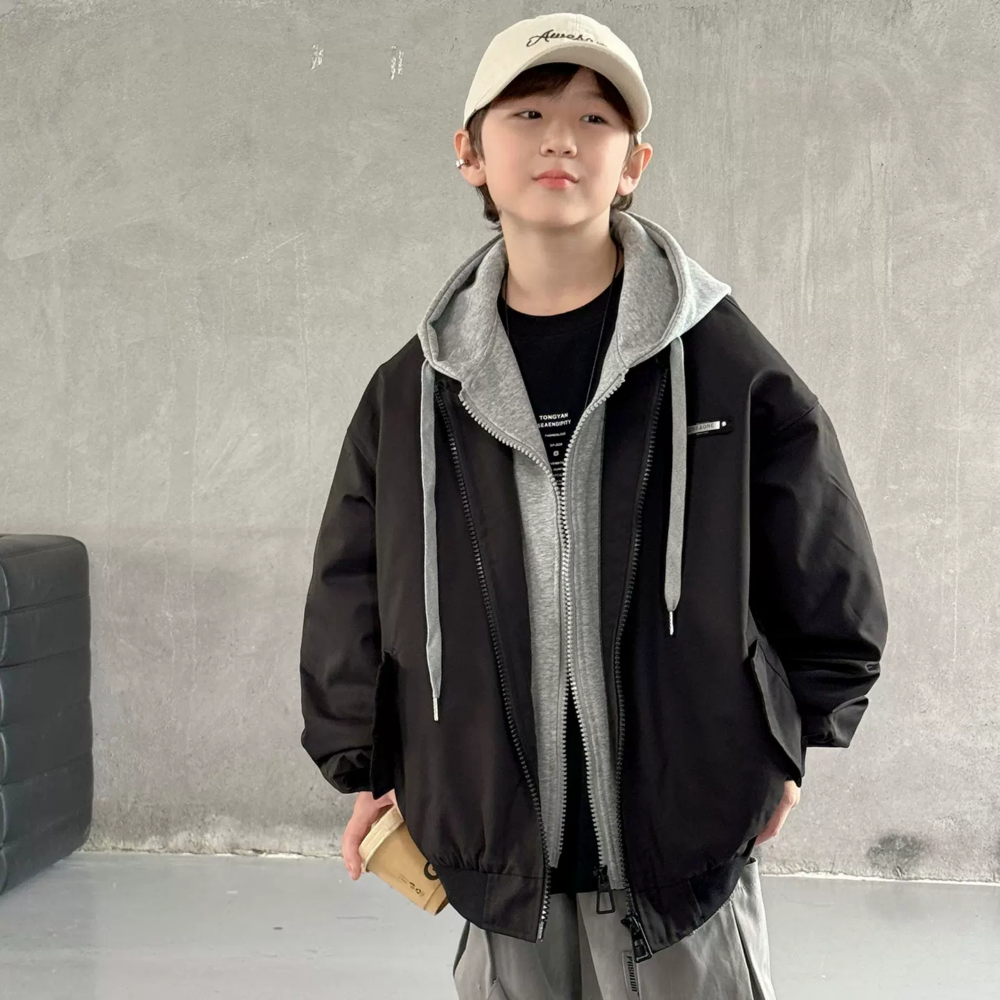 儿童装男童秋装外套春秋款2025新款帅气秋季中大童炸街男孩洋气潮