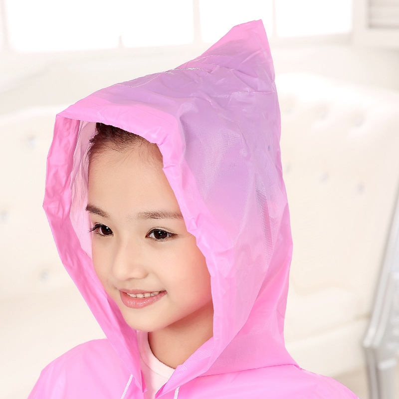 MINGJIA 어린이 비옷 전신 제조업체 직접 판매 소년 소녀 인쇄 학생 PEVA 비옷 공장 현장 도매