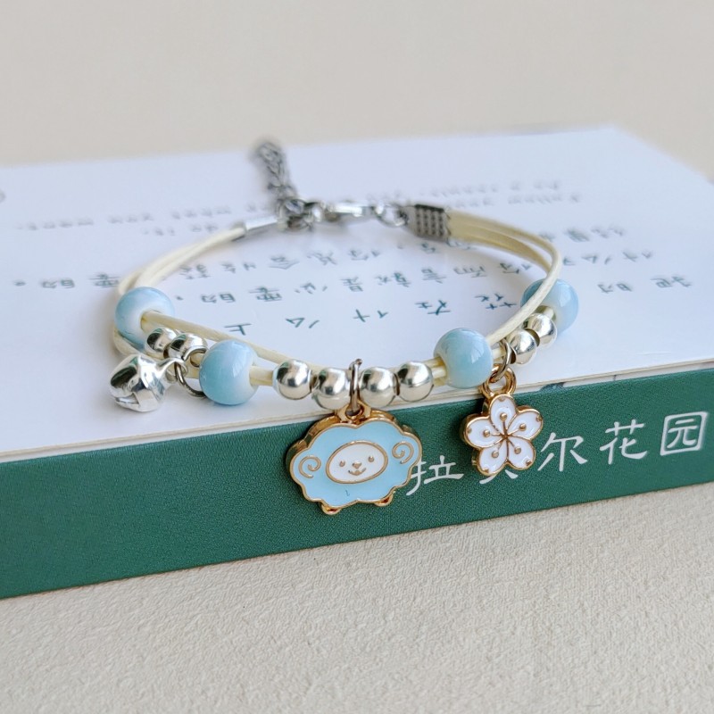 1 Piece Cartoon Style Flower Mixed materials Womenu0027S Bracelets