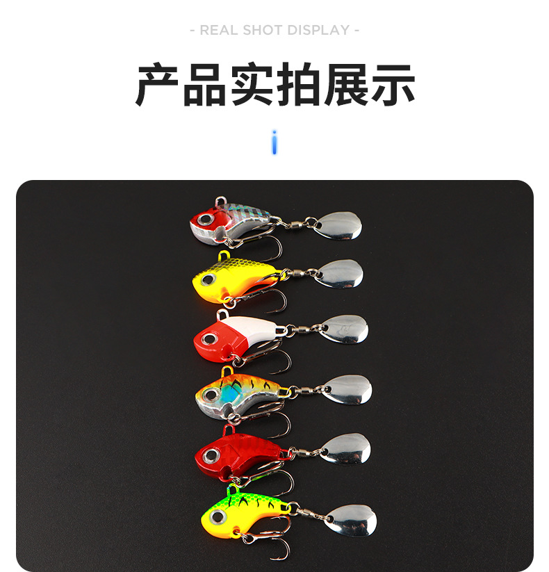 6 Colors Metal Spinner Baits weedless spinner blade baits Fresh Water Bass Swimbait Tackle Gear