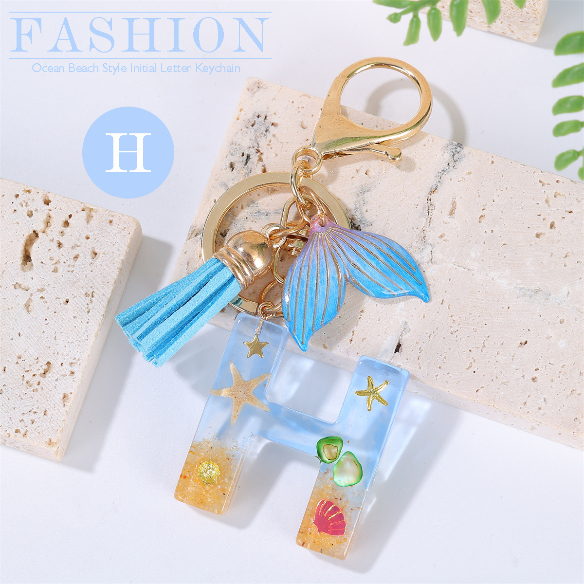 20g Weight Bag Pendant, Keychain Classification Daily Occasion Epoxy Material Letter, Fish Tail Pattern Women's Gender Sweet Style Sweet Letter Fish Tail Epoxy Women's Bag Pendant Keychain 9