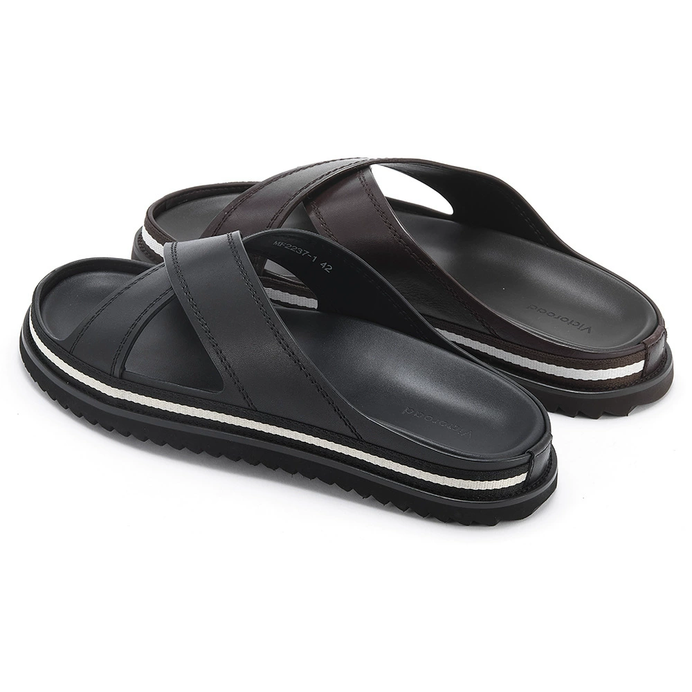 [Source Factory] 2025 новые летние мужские шлепанцы, нескользящие пляжные сандалии в корейском стиле, мужские повседневные сандалии