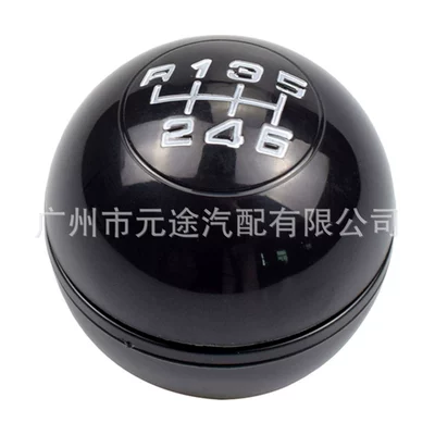 For Alfa Romeo Giulietta2010-2015 speed shift gear head handball shift knob (Cab and accessories) - sk-alfa04-classic-black-r6-gear-white-lettering