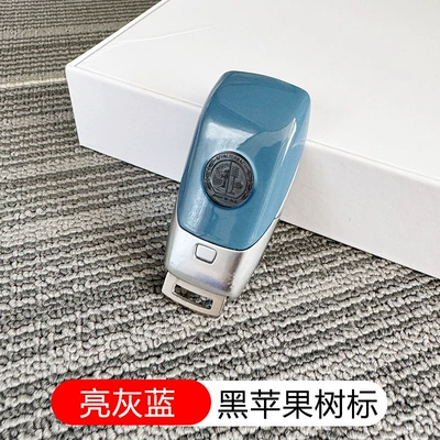 Car Key Replacement Painted Frosted | Car Keys - standard-blue-shell-black-apple-tree