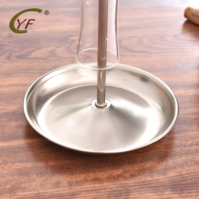 Soporte desmontable de madera para decantador de vino en stock, simple tendedero colgante para decantador, suministro transfronterizo al por mayor.