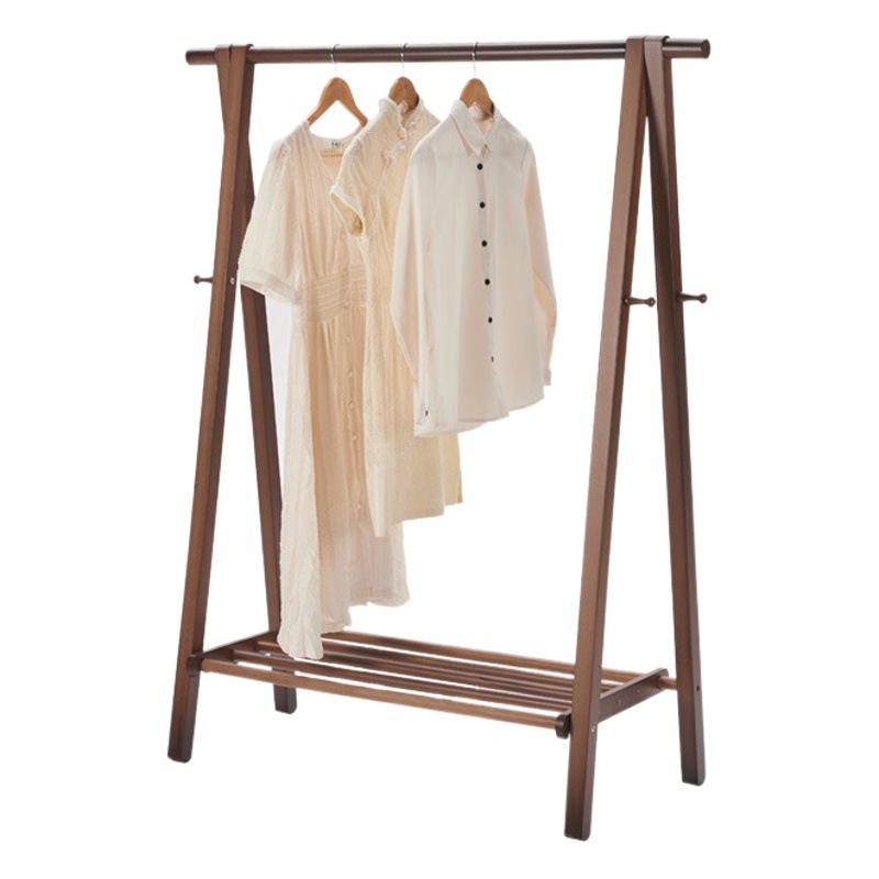 Perchero de madera maciza piso haya percha habitación dormitorio hogar ropa de noche artefacto para la noche