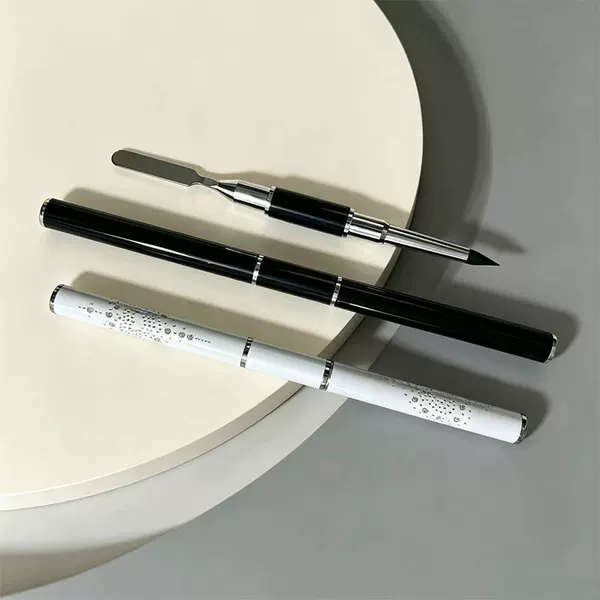 Mass Supply of Double-Ended Nail Art Pens for Foreign Trade, Silicone Embossing Pens, Precise Gel Application Carving Pens, Nail Art Tool Manufacturer
