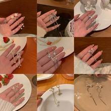 S925银针轻奢高级感韩国流苏耳环女ins风个性气质耳钉耳饰品批发