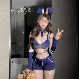 美诱佳高级感情趣内衣cos女警兔女郎巡查官开裆套装性感纯欲制服