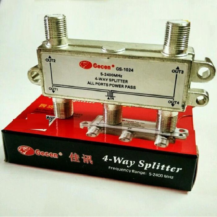 佳訊GS01-04四功分アンテナ分周器4路分周器分枝4功分GS-1024功分器|undefined