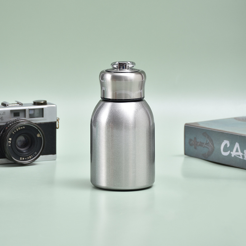 新品304ステンレスミニ小デブ保温カップリング付き携帯ポケットカップ二重真空カップ|undefined