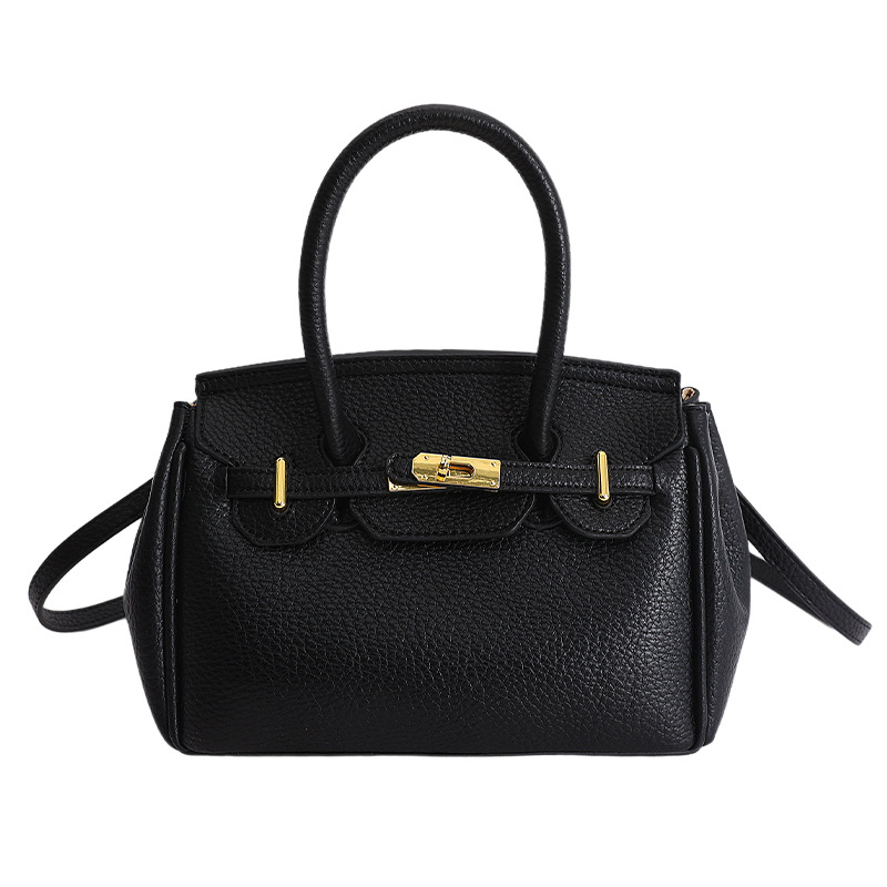 Textura de nicho de diseño de platino de mujer 2026 nuevo estilo simple de moda diaria de un solo hombro bolsa de tramo inclinada image 15