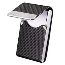 外贸热销PU皮革编织纹竖款男士名片夹商务出差多功能大容量名片盒