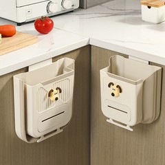 キッチンゴミ箱卸売りプラスチック壁掛け式折り畳み可能多機能家庭用大型キッチンキャビネット扉棚