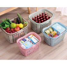 购物篮手提篮塑料筐超市篮大号啤酒篮子 小号买菜篮子莓赵之吴