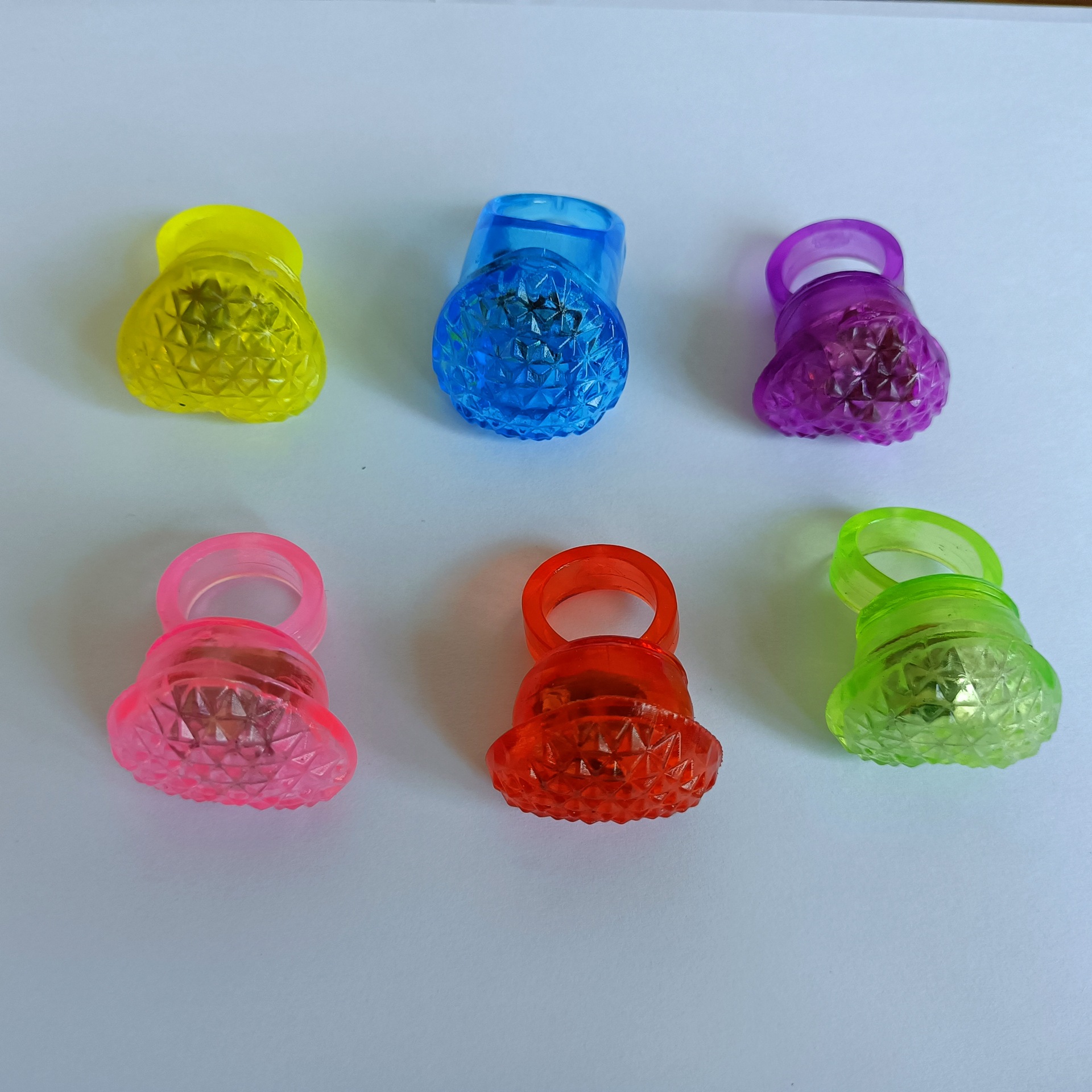 LED Finger Lamp Finger Flashing Lights Night Market Stall Toys Children's Flashing Soft Rubber Ring Soft Rubber Ring